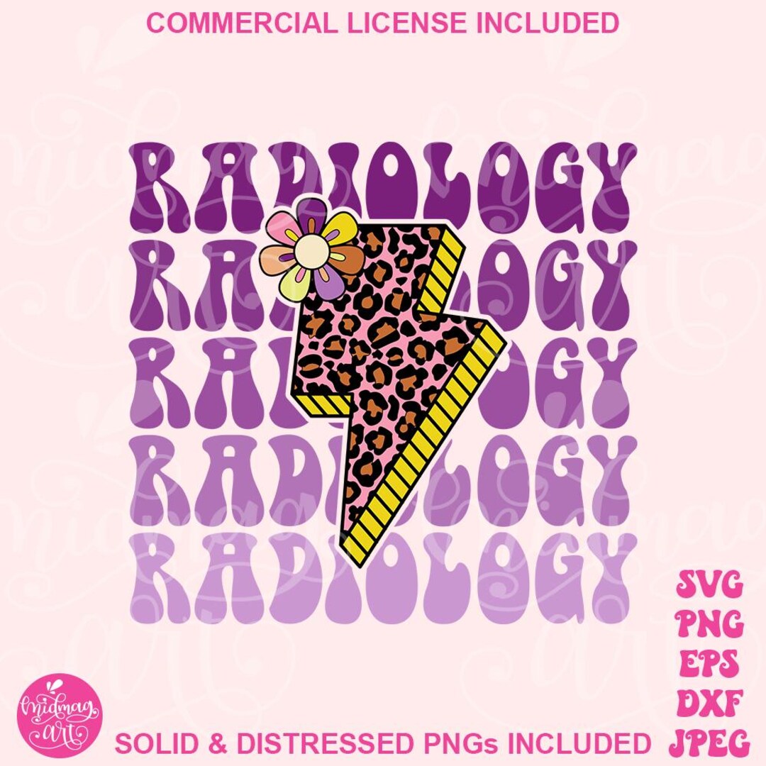 Radiology Lightning Svg Png, Digital Png File, Rad Tech, Radiology ...