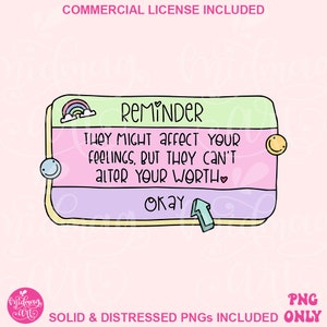 Puede incluir: Un mensaje de recordatorio en un cuadro de notificación digital colorido con un arcoíris y caras sonrientes. El texto dice: "RECORDATORIO PUEDEN AFECTAR TUS SENTIMIENTOS, PERO NO PUEDEN ALTERAR TU VALOR." El cuadro tiene un botón que dice "ACEPTAR".