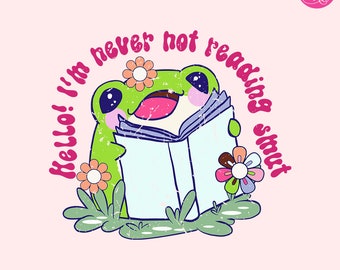 Hej, jag läser aldrig Smut Png, Bokälskaresublimering, boklig Png, bokälskares present, boklig Merch, Kindle-klistermärke, Smut Reader