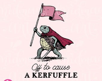 Off To Cause A Kerfuffle Png, Adult Humor Sarcastic Animal Rabbit Gift Shirt Silly Animal Mental Health Png, Commercial Use
