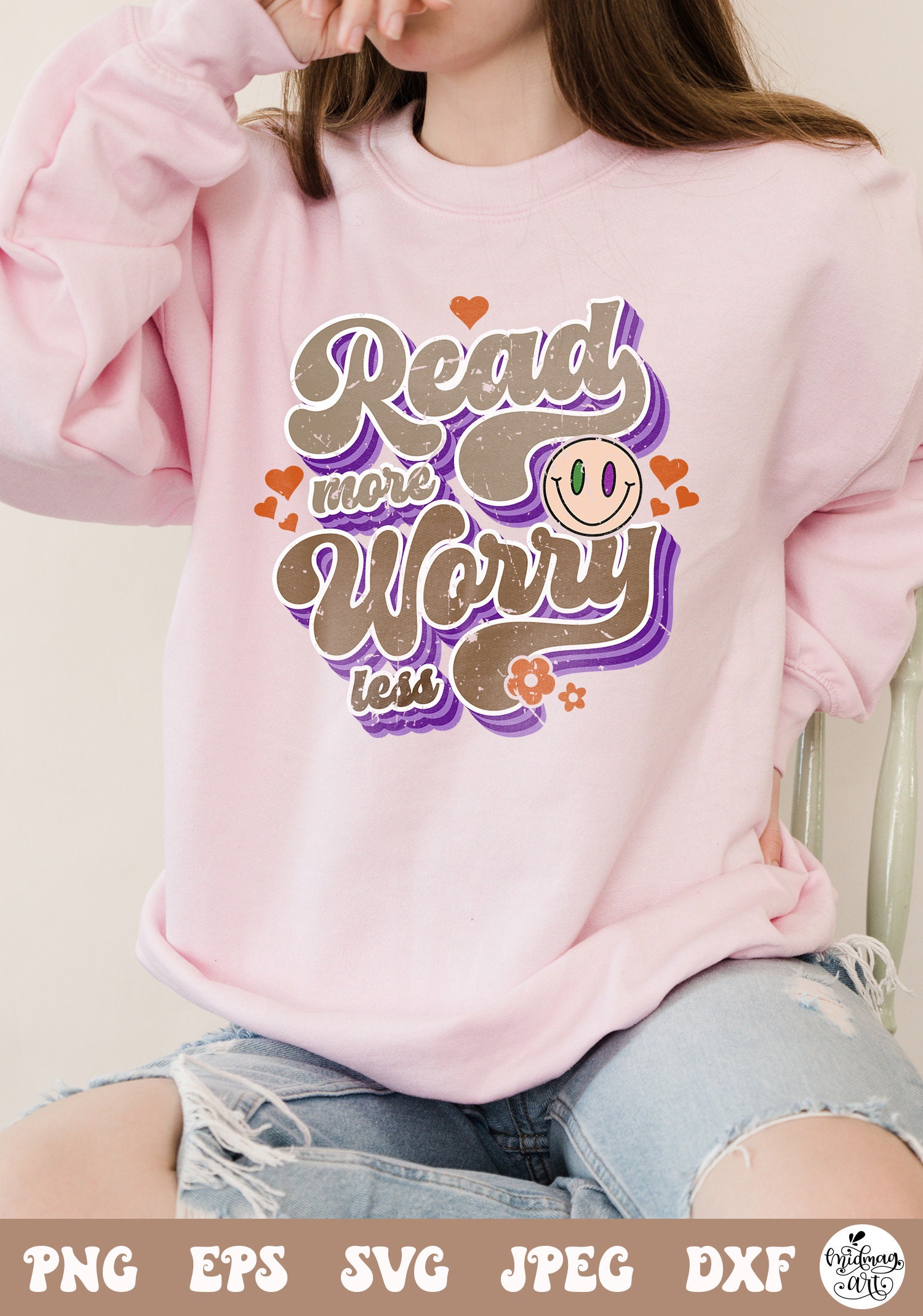 Read More Worry Less Svg Png, Book Lover Svg, Reading Svg, Teacher Svg ...