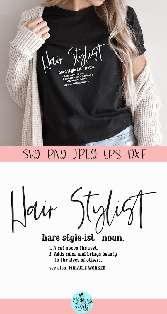 Hair Stylist Definition Svg Hair Dresser SVG Cutting File  Etsy Canada