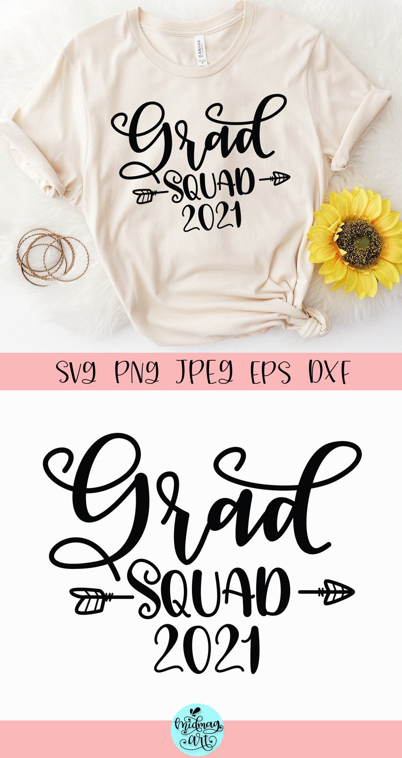Download Grad squad 2021 svg graduation svg hand lettered svg hand | Etsy