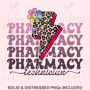 Pharmacy technician Png Svg, Pharmacy Tech png sublimation, lightning volt leaopard png, Pharmacy Technician png, Pharmacy tech png, Nursing