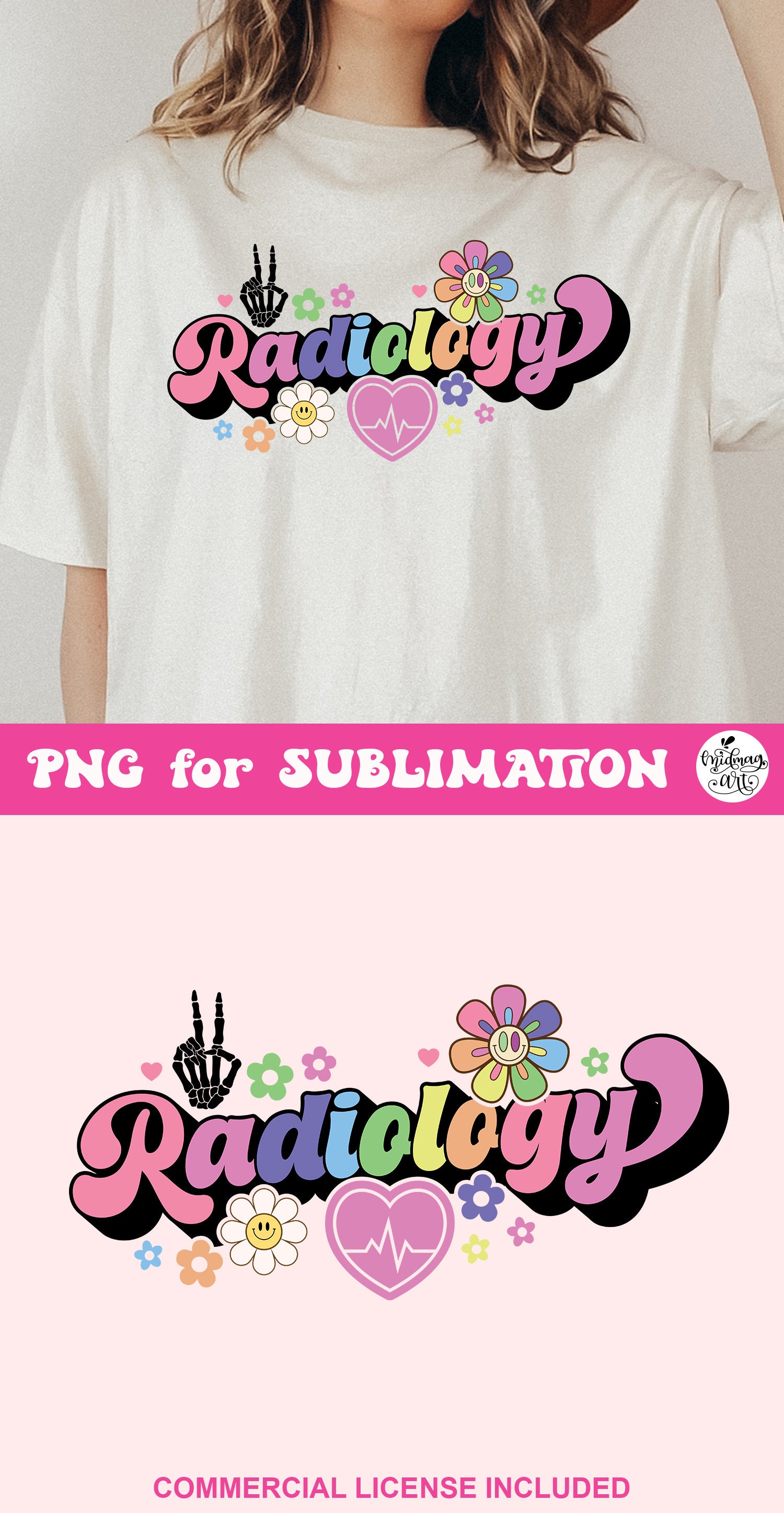 Spring Radiology Designs Radiology Floral SVG PNG, Radiologist Svg, Radiology Student Svg ...