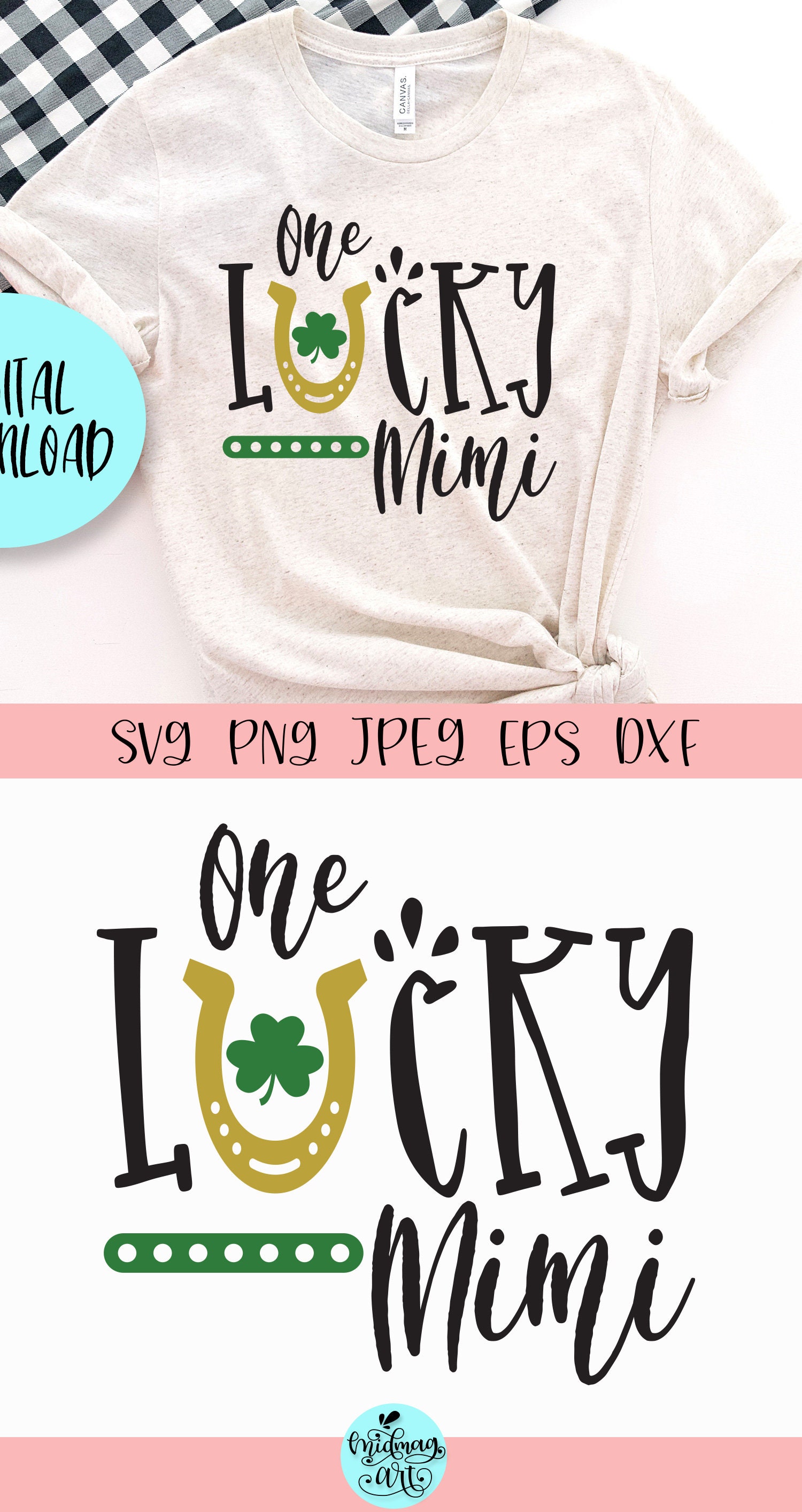 One lucky mimi svg lucky gigi svg gigi shirt svg grandma ...