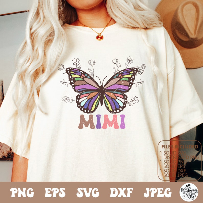 Mimi Butterfly Svg Png Sublimation, Mimi Butterfly Png, Sublimation ...