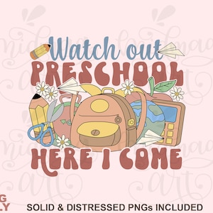 Watch Out Preschool Here I Come Png, Preschool Teacher PNG, Crayon ...