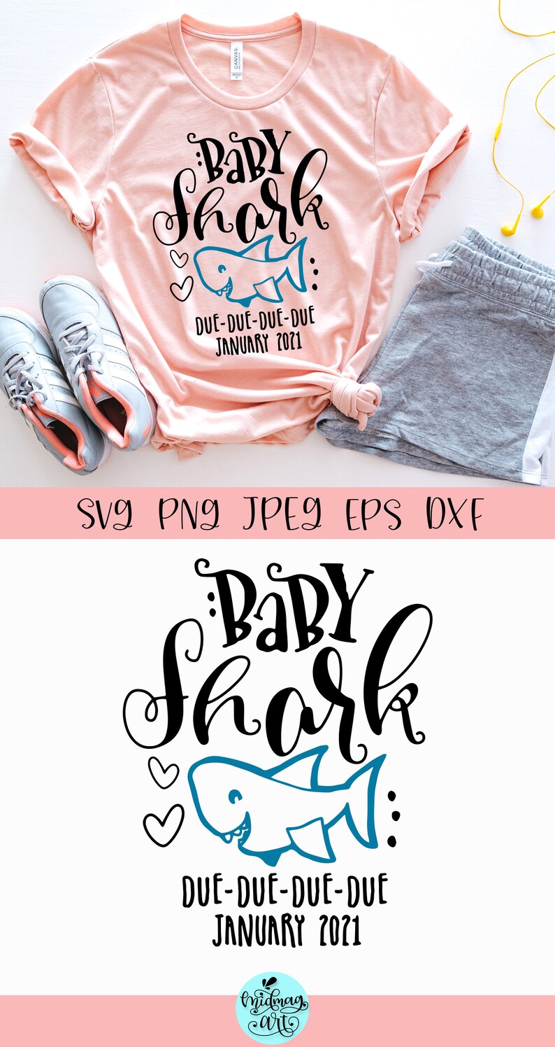 Download Baby shark due january 2021 svg baby shark due svg baby | Etsy