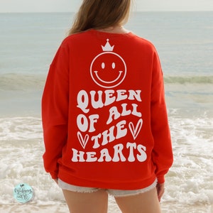 Queen of all the hearts svg, love cut file, instant download, cutting file, digital download, gift idea, digital art, cameo file, silhouette