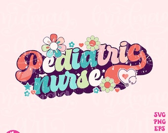 Enfermera pediátrica Png Svg, diseño de sublimación de enfermera, Enfermera Png, Enfermera Vida Png, Enfermera Png Archivos para Cricut, Enfermera Png Archivos, Enfermería