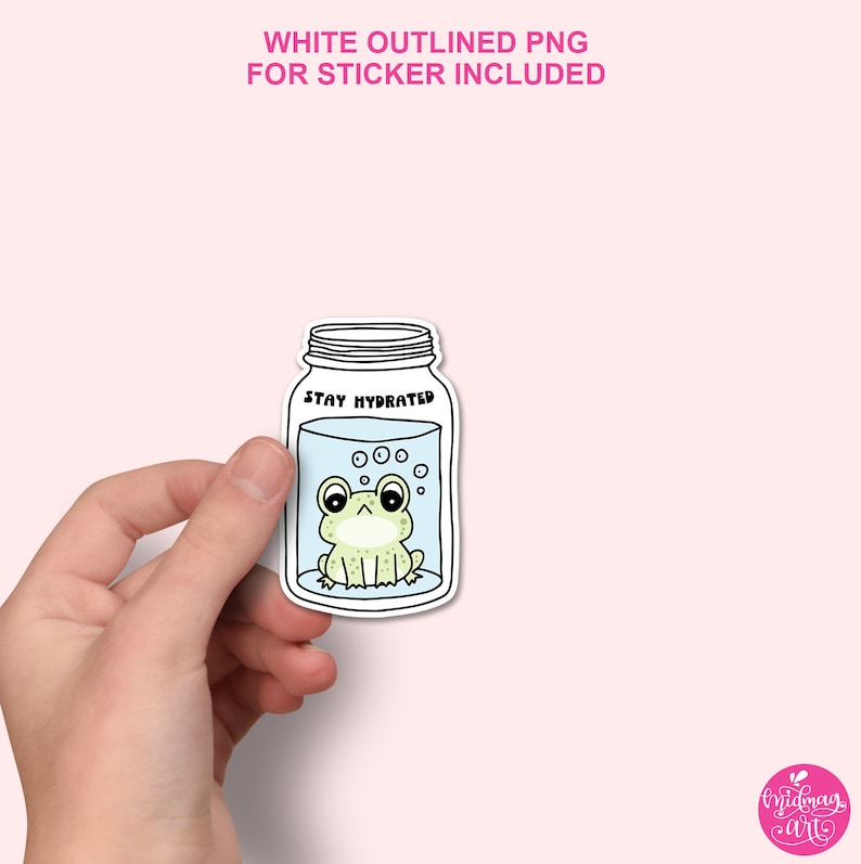 Stay Hydrated Png, Water Bottle Sticker Design, Cute Design for ...