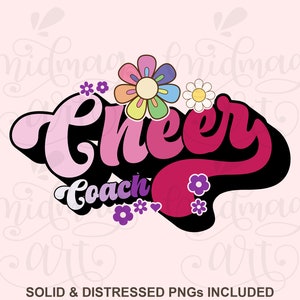 Cheer Coach Png Svg, Png Dxf Eps, Cheerleader Coach Shirt, Megaphone Svg, Pom Pom, Cricut Cut Files, Silhouette, Sublimation, Cheerleading