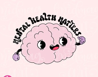 Mental Health Matters PNG, Mental Health Awareness Sublimation, Design for Shirts, Stickers, Mugs and more for Commercial use