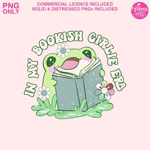 In My Bookish Girlie Era PNG, Book lover sublimation, Trendy Bookworm, Book Lover Design, Retro png file