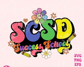 Scsd framgångsskola PNG svg, specialpedagogik tillbaka till skolan design, sublimeringsdesigner nedladdningar, PNG-fil, svg, dtf, dtg, htv