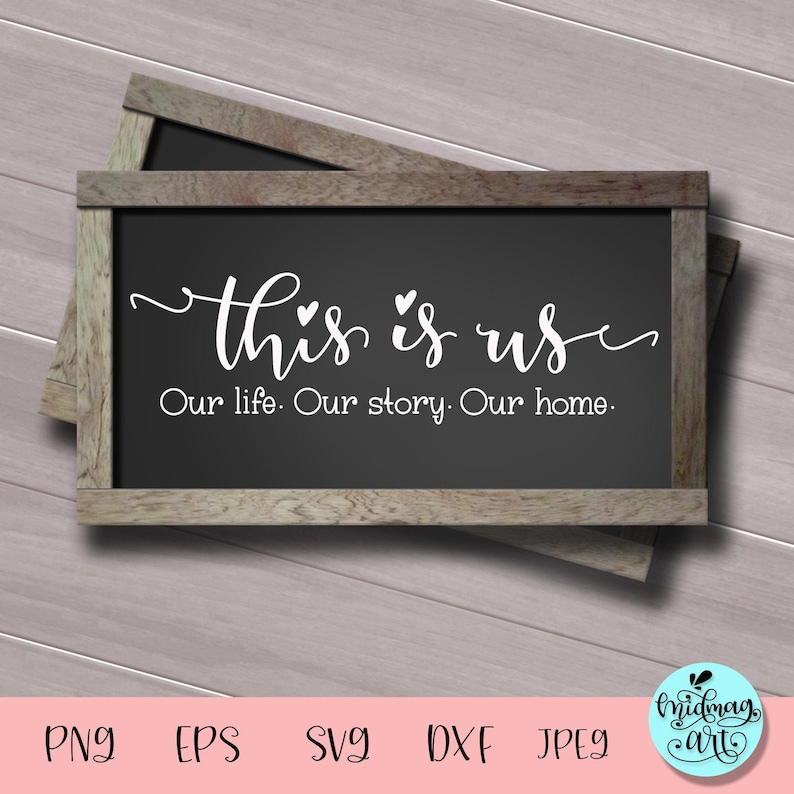This is Us Sign Svg This is Us Svg Hand Lettered Svg Etsy