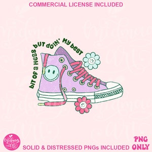Bit Of A Mess But Doin&#39; My Best PNG, Cute Mental Health Sublimation, Design for T-Shirts, Mugs, Stickers, and Tote Bags, Commercial Use