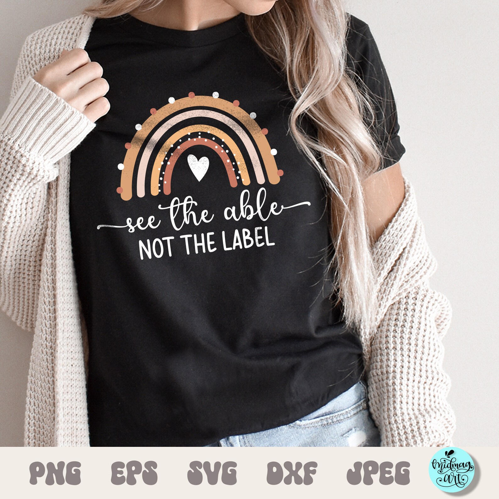 See the Able Not the Label SVG Motivational Sublimation - Etsy