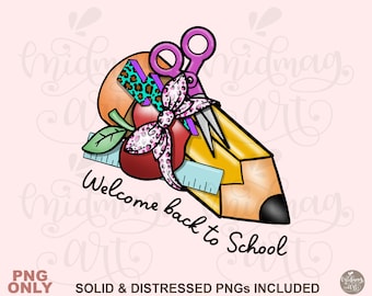 Welcome Back To School PNG, school sublimation, School Girl Design, Sublimation Designs Downloads, PNG File, dtg dtf