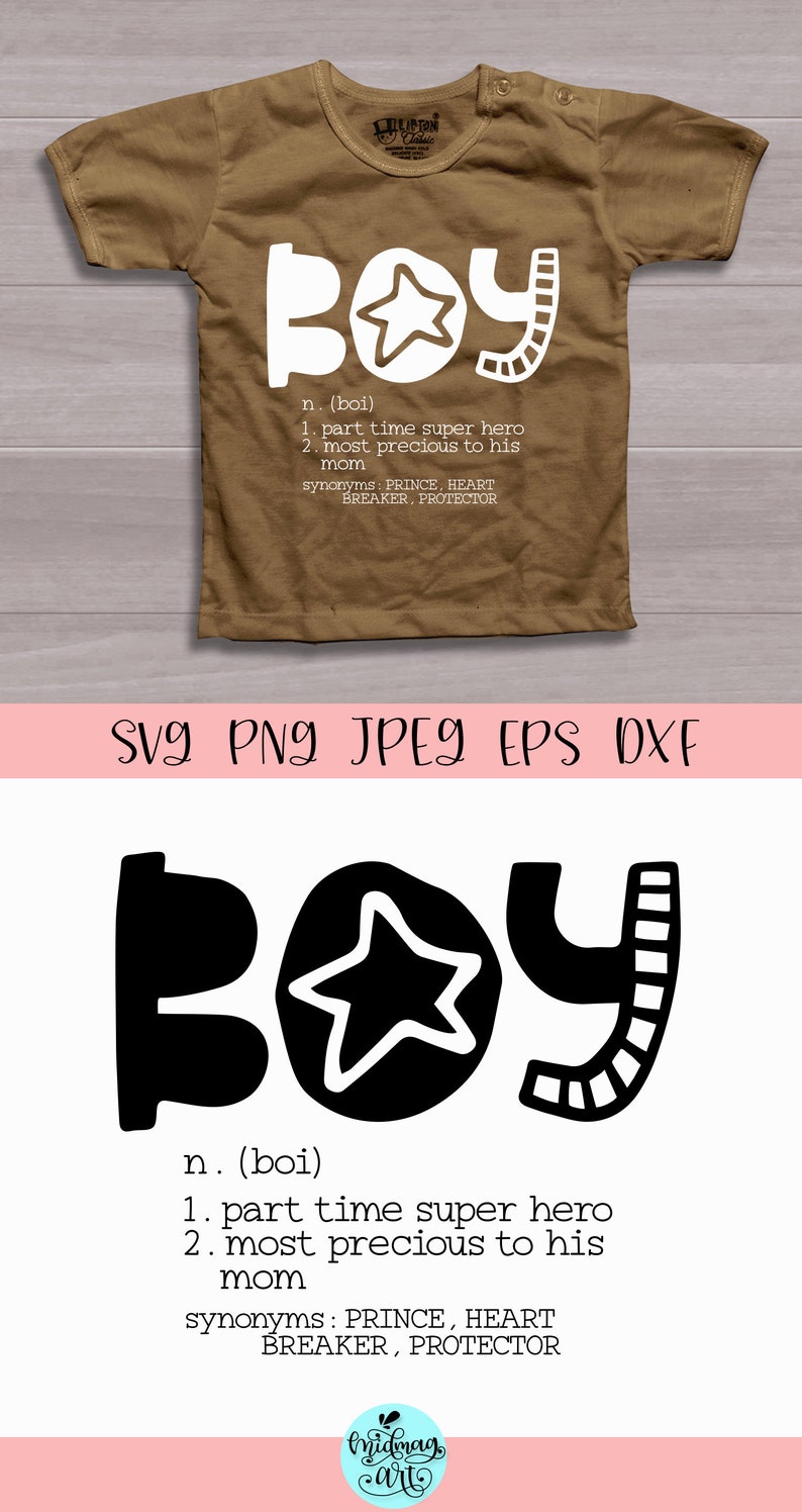 Boy Definition Svg Boy Life Svg Boy Cut Files Svg for Boys Etsy