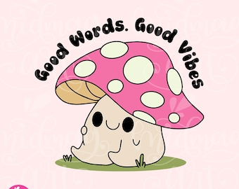 Good Words Good Vibes Png, Positive Quote PNG, Best Design for T-Shirts, Mugs, Stickers, Tote Bags & more for Commercial Use