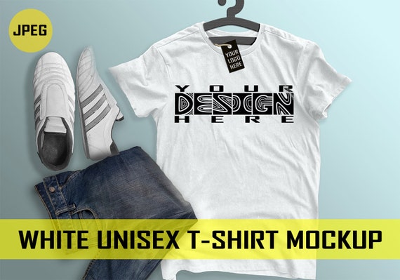 Download T Shirt Mockup White Unisex T Shirt Mockup T Shirt Mockup Etsy