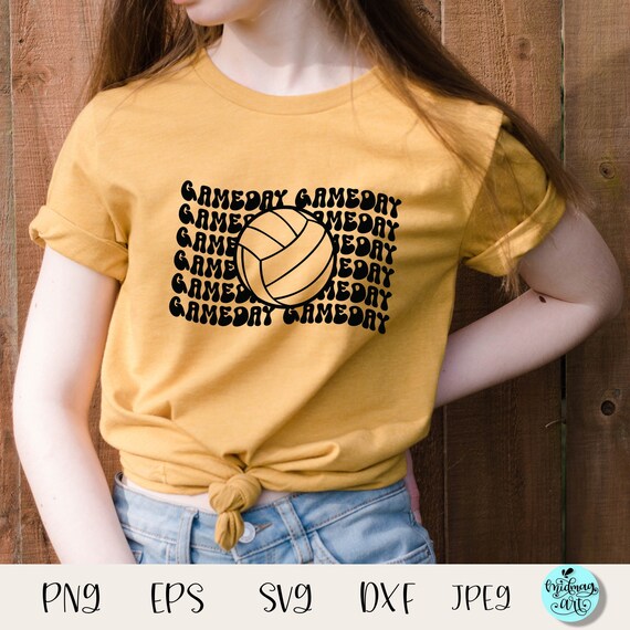 Volleyball Svg Gameday SVG PNG EPS Dxf Jpeg Groovy Svg Etsy