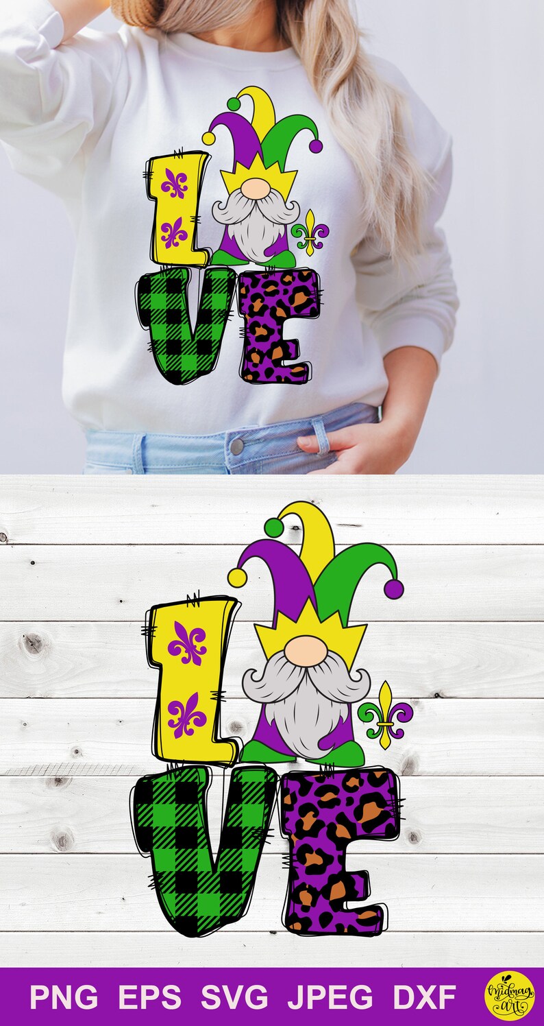 love mardi gras svg