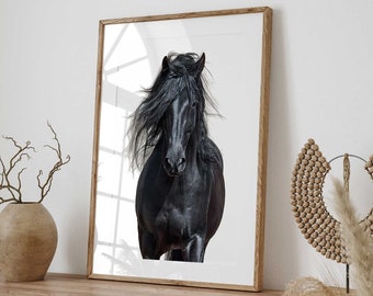 Horse Photography Print - High-Quality Art - Printable Wall Art - Animal Wall Art - Scandinavian Print