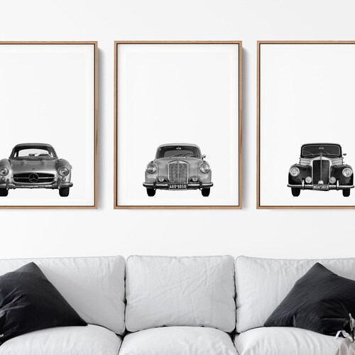 Vintage Car Printable Wall Art. Classic Car Print Poster for Etsy