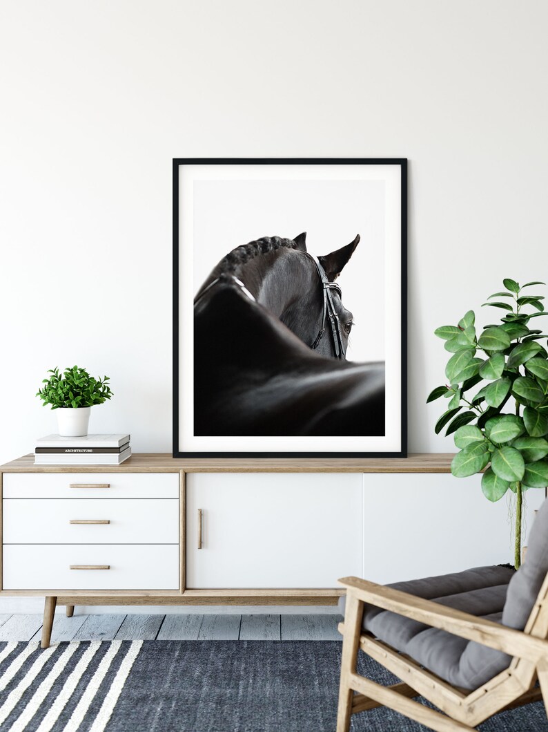 Black Horse Print Black Horse Art Black Horse Printable - Etsy