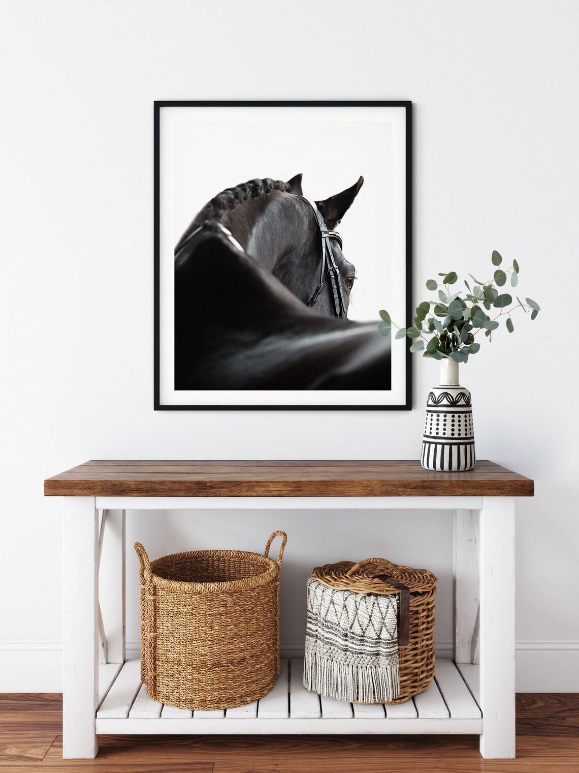 Black Horse Print Black Horse Art Black Horse Printable Etsy