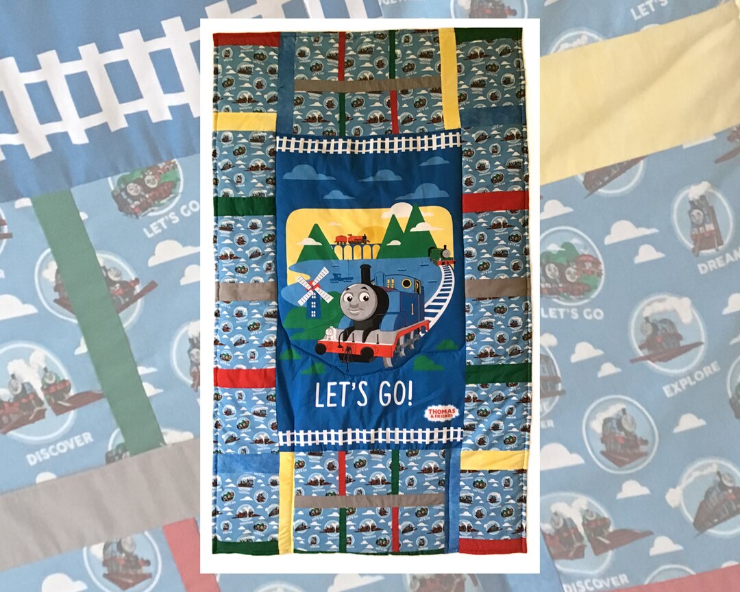 Thomas and Friends Quilt That Folds Into a Pillow A Quillow Etsy
