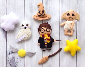 Kollektionen Mit Harry Potter Filz Krippen Mobile Christbaumschmuck Zimmerschmuck Hermine Granger Ron Weasley Hogwarts Made To Order Von Pixieluvboutique Auf Etsy