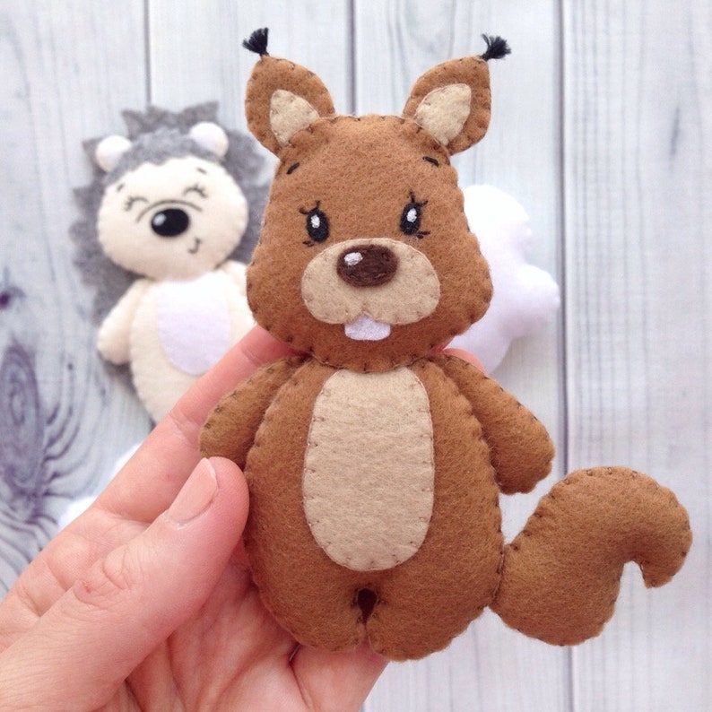 Felt Woodland Animals Toys for Baby Mobile Stuffed Forest Etsy