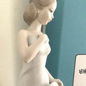 Porzellan Figur Braut Sommerzeit Vintage