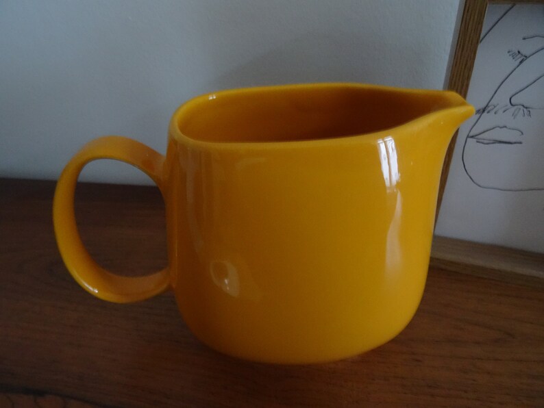 Vintage Jug Cocoa Jug Milk Jug Melitta In Sunny Yellow Etsy