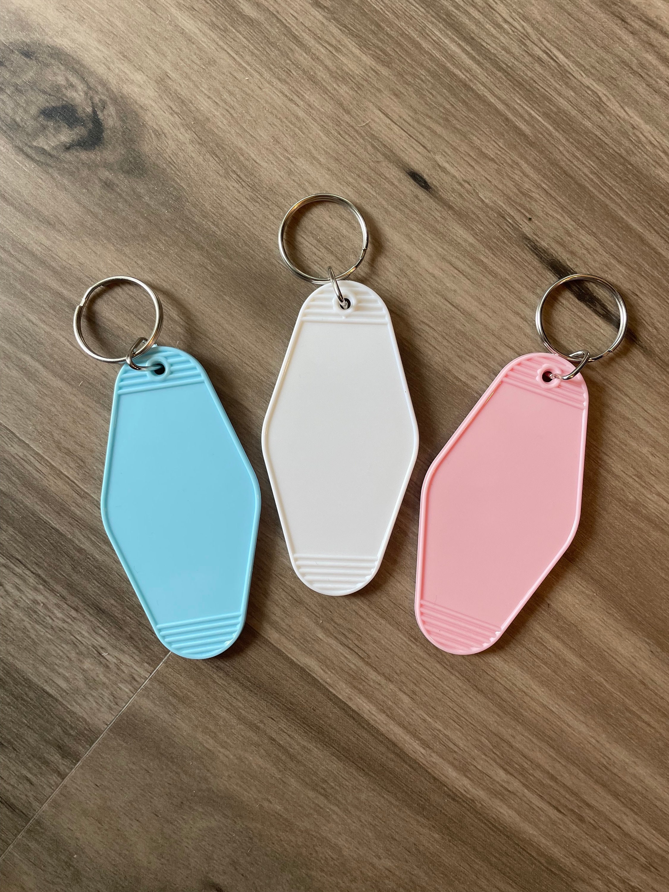 Retro Motel Keychain, blank, keychain blanks