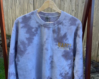 Embroidered Happy Camper Sweatshirt