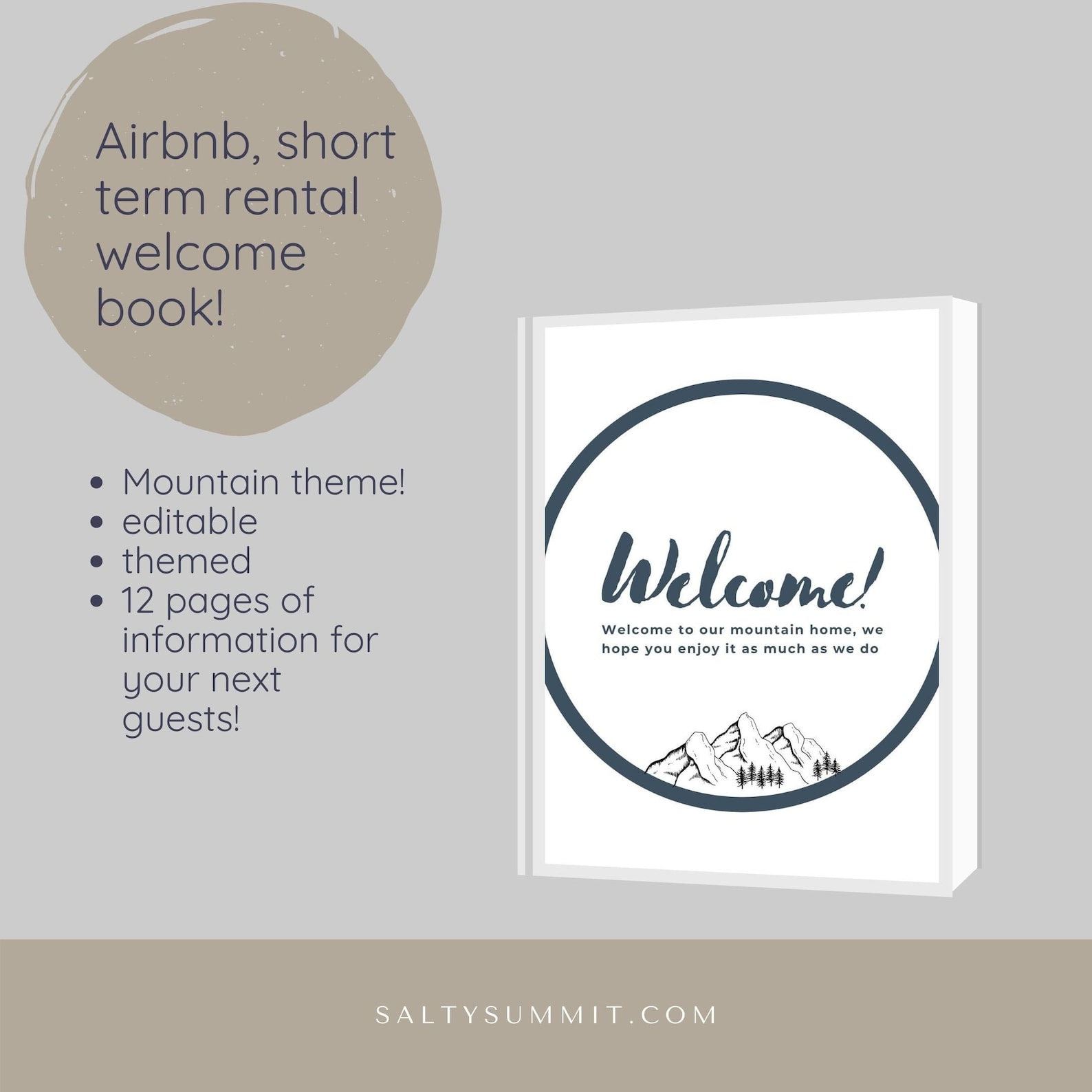 AirBnB Book Bundle Rental House Guest Book Etsy