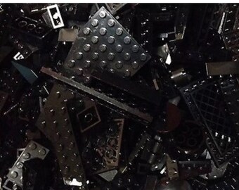 black lego bricks