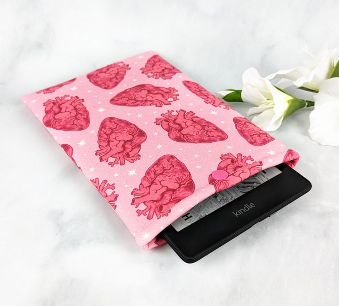 Kindle Paperwhite Sleeve With Snap Anatomical Hearts Kindle Sleeve