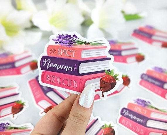 Spicy Romance Book Club sticker - Bookish sticker - Gift for bookworm - Vinyl bookish sticker - Bookworm stocking stuffers - Ready To Ship