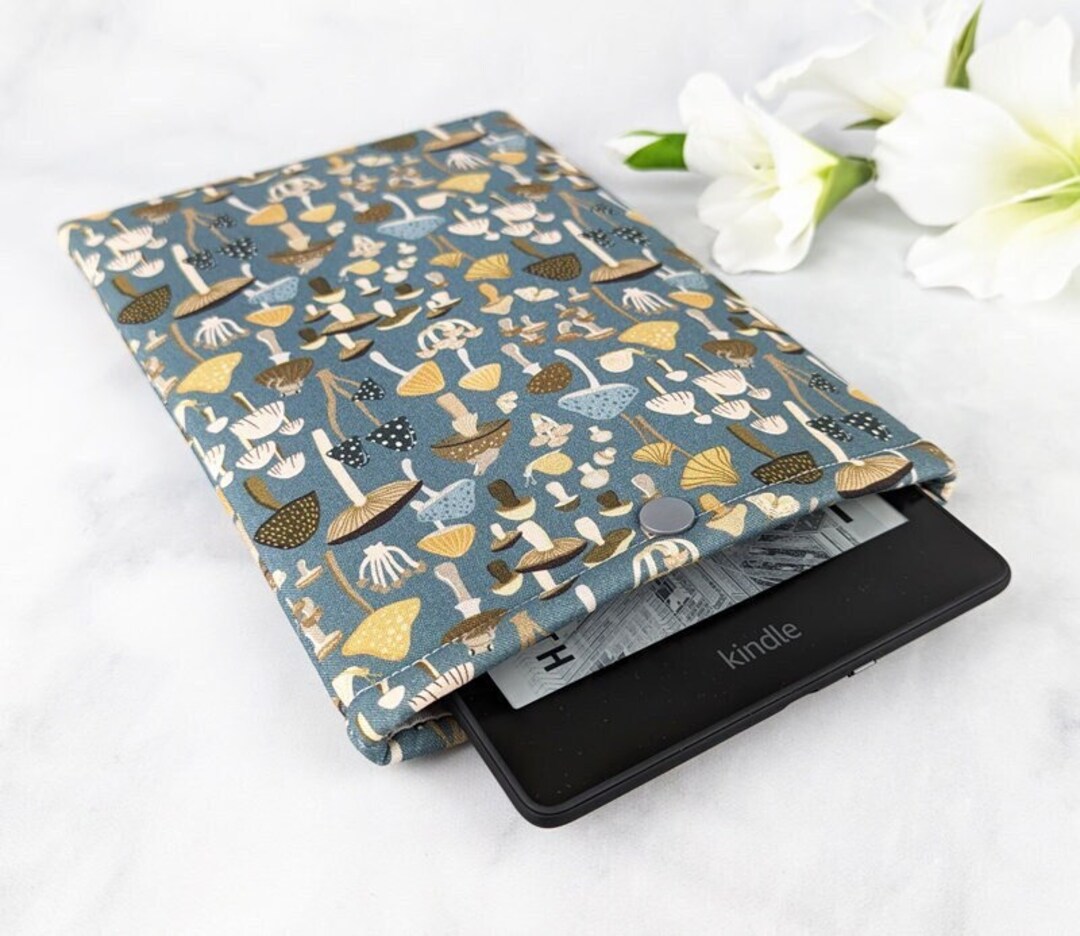 Kindle Paperwhite Sleeve With Snap Mushroom Kindle Sleeve Woodland