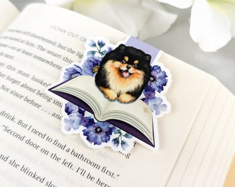 Magnetic bookmark - Dog magnetic bookmark - Gift for bookworm - Namjooning Yeontan bookmark - Bangtan - Pomeranian bookmark - Ready To Ship