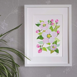 Fiori di melo - dipinto originale ad acquerello