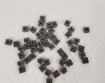 Vintage 1986 Mil-Std originele moeren met vierkante kop 1/4-20, pak van 50 inch