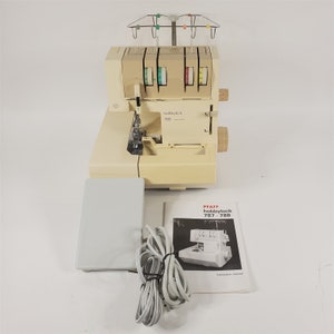 Vintage Calanda Hobbylock 788 Type 780 Serger Made for Pfaff w/ Metro Foot Pedal