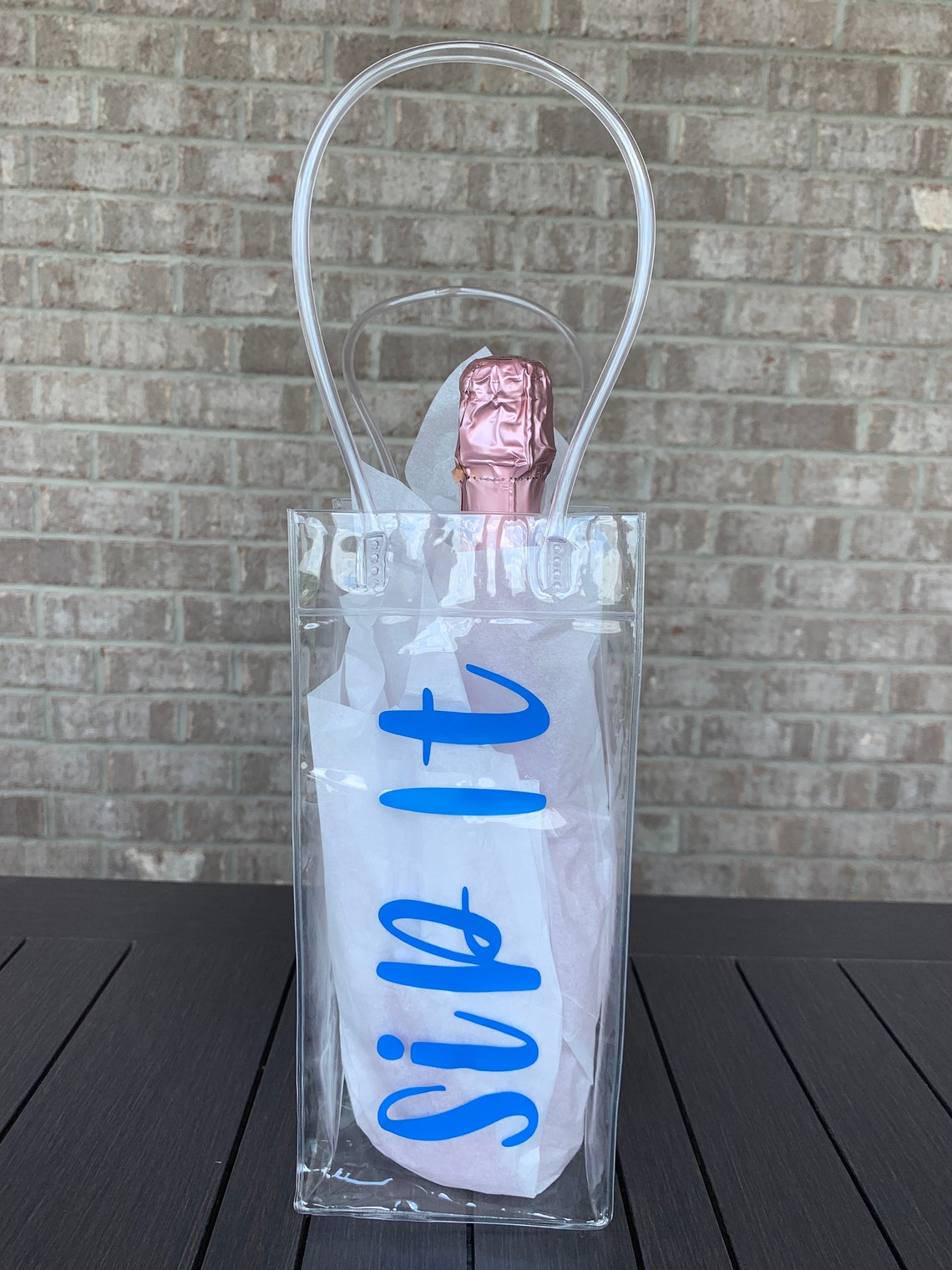 Wine Ice Bags Wine Gift Wine Tote Wine Chiller Hostess Etsy